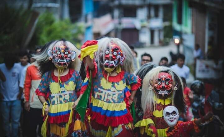 लाखेमय संखुवासभाकाे खाँदबारी बजार