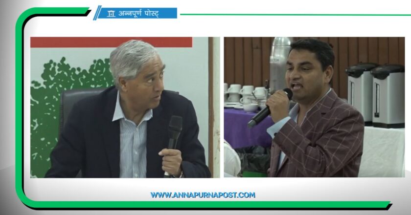 सरकारलाई काम गर्न निर्देशन दिन देउबालाई युवा नेता पौडेलको आग्रह