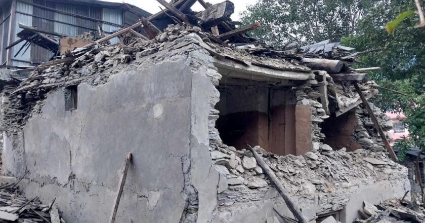 बझाङ भूकम्पः एक जनाको मृत्यु, १३५ घर भत्किए