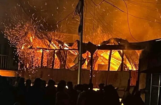 आगलागिबाट मुढे बजारकाे दुई घरमा क्षति