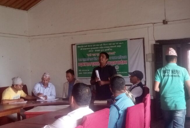 संखुवासभाकाे खाँदबारीमा बाल गृहलाई एक दिन खाना, नाना र छाना अभियान उद्घाटन्