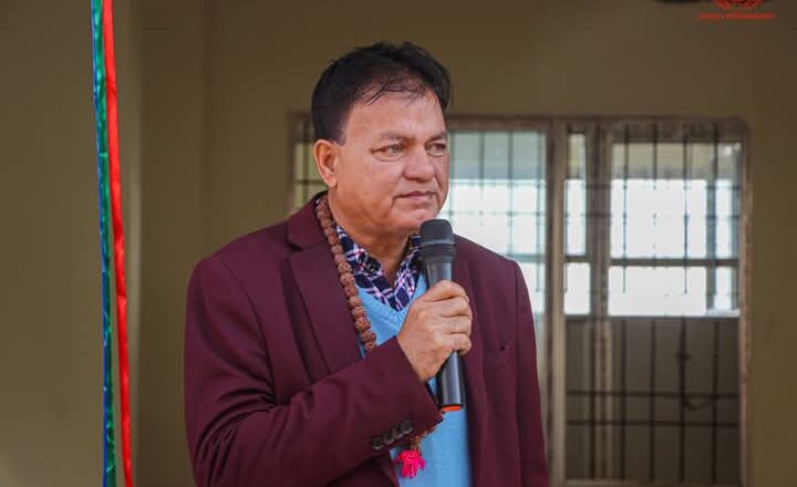 खाँदबारी बसपार्कमा यातायात काउण्टर उद्घाटन