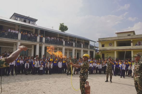 शिहेश्वरि माध्यमिक विद्यालय मकालु-५ नुममा एकदिवसिय बिपद प्रतिकार्य तालिम